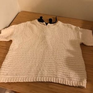 Madewell White Shirt with Ribbon Back